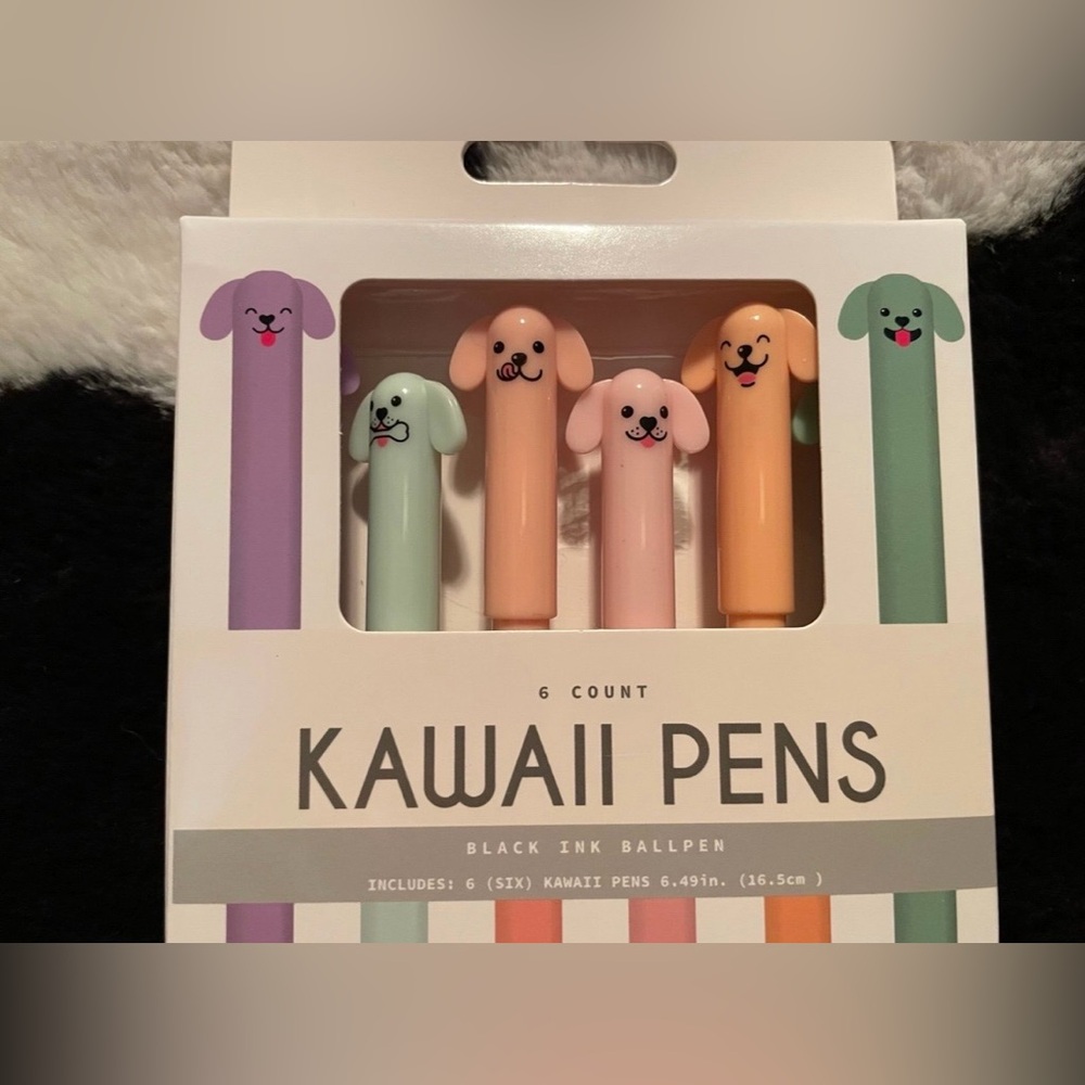 6 Count Kawaii Dog Pens NWT - Picture 2 of 5